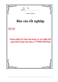 Báo cáo tốt nghiệp “Hoàn thiện kế toán bán hàng và xác định kết quả kinh doanh tại công ty TNHH Phú Thái”