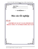 BÁO CÁO TỐT NGHIỆP : CHI PHÍ SẢN XUẤT VÀ GIÁ THÀNH SẢN PHẨM  CÔNG TY CỔ PHẦN SÔNG ĐÀ YALY