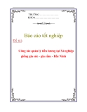 Báo cáo tốt nghiệp: Công tác quản lý tiền lương tại Xí nghiệp giống gia súc - gia cầm - Bắc Ninh