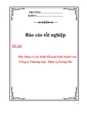 Báo cáo tốt nghiệp: Bán hàng và xác định kết quả kinh doanh cuả Công ty Thương mại - Dịch vụ Tràng Thi