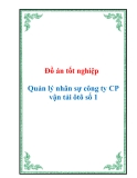 Đồ án tốt nghiệp -  Quản lý nhân sự công ty CP vận tải ôtô số 1