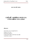 Bài thuyết trình "Phương pháp gia công bằng tia laser"