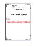 Báo cáo tốt nghiệp:  "Một số suy nghĩ về chiến lược xây dựng & phát triển của thương hiệu cà phê Trung Nguyên "