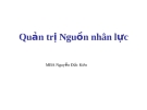 Bài giảng Quản trị Nguồn nhân lực