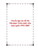 Tuyển tập các đề thi Olympic Toán sinh viên toàn quốc 1993-2005