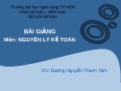 Bài giảng tham khảo học  Nguyên lý kế toán