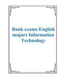 Bank exams English majors Information Technology