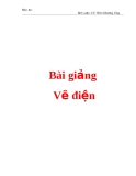 Bài giảng Vẽ điện - Thiên Khương Tùng