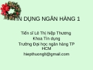 Tín dụng ngân hàng