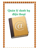 Quản lý danh bạ điện thoại