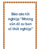 Tiẻu luận: Những vấn đề cơ bản về thất nghiệp và việc làm ở Việt Nam