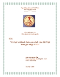 Thảo luận " Cơ hội và thách thức của sinh viên khi Việt Nam gia nhập WTO"