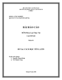 Đề Tài: CÁCH ĐỌC TÊN LATIN