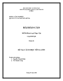 Bài báo cáo đề tài: Cách đọc tiếng Latin