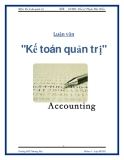 Luận văn: Kế toán quản trị