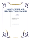 MODEL CHOICE AND SPECIFICATION ANALYSIS