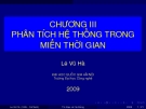 Chương 3 - Phân tích hệ thống trong miền thời gian