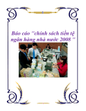 Báo cáo "chính sách tiền tệ ngân hàng nhà nước 2008 "