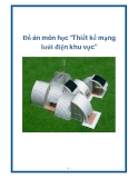 Đồ án môn học “Thiết kế mạng lưới điện khu vực”