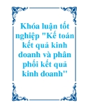 Khóa luận tốt nghiệp "Kế toán kết quả kinh doanh và phân phối kết quả kinh doanh"