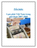 Tiểu luận: Lạm phát Việt Nam trong giai đoạn 2007-2009