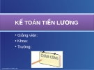 Bài 6: Kế toán tiền lương