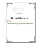 Báo cáo tốt nghiệp: "Kế toán thanh toán tại công ty cổ phần đầu tư xây dựng nhà ở Sơn An"