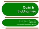 Quản trị thương hiệu