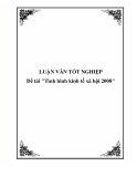 Luận văn tốt nghiệp "Tình hình kinh tế xã hội 2008"