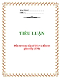 Tiểu luận:"đầu tư trực tiếp (FDI) và đầu tư gián tiếp (FPI)."