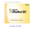 Chinh phục Word 2007