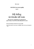 Hệ thống các tài khoản kế toán