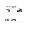 Hướng dẫn sử dụng Excel 2003