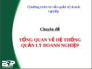 TỔNG QUAN VỀ HỆ THỐNG QUẢN LÝ DOANH NGHIỆP