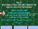 ỨNG DỤNG CỦA THUYẾT LƯỢNG TỬ TRONG NGUYÊN TỬ HYĐRÔ