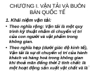 VẬN TẢI VÀ BUÔN BÁN QUỐC TẾ