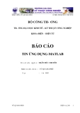 Báo cáo tin ứng dụng matlab