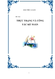 ĐỀ TÀI: " THỰC TRẠNG CÔNG TÁC KẾ TOÁN"