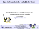 Free Software tools for embedded systems