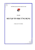 Bài tập tin học ứng dụng