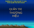 Quản trị thương hiệu - Lê Cao Thanh