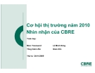 Đề tài "Cơ hội thị trường năm 2010 Nhìn nhận của CBRE "