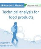 ANALYSIS OF FOOD PRODUCTS