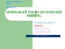 SEMINAR KỸ THUẬT AN TOÀN MÔI TRƯỜNG