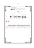 Báo cáo tốt nghiệp: Một số giải pháp xây dựng và phát triển đội ngũ cán bộ, công chức hành chính trường Đại học Vinh trong giai đoạn mới