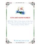 Sáng kiến kinh nghiệm - Một số biện pháp chỉ đạo hoạt động đổi mới phương pháp dạy học của hiệu trưởng ở trường THCS