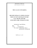 Tiểu luận - biện pháp chỉ đạo đối với các trường tiểu học huyện đông triều quảng ninh