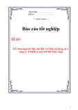 Báo cáo tốt nghiệp:”Kế toán nguyên liệu,vật liệu và công cụ dụng cụ tại công ty TNHH cơ khí HTMP Việt Nam