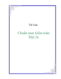 Chuẩn mực kiểm toán - Đợt 2a