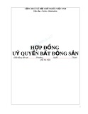 Hợp đồng ủy quyền bất động sản